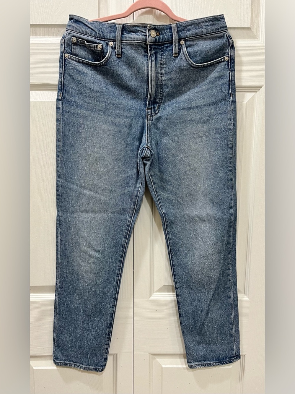 Madewell The Perfect Vintage Jean Belbury Wash High Rise Straight 29 DM5733